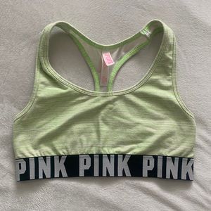 Victoria Secret PINK Green Sports Bra